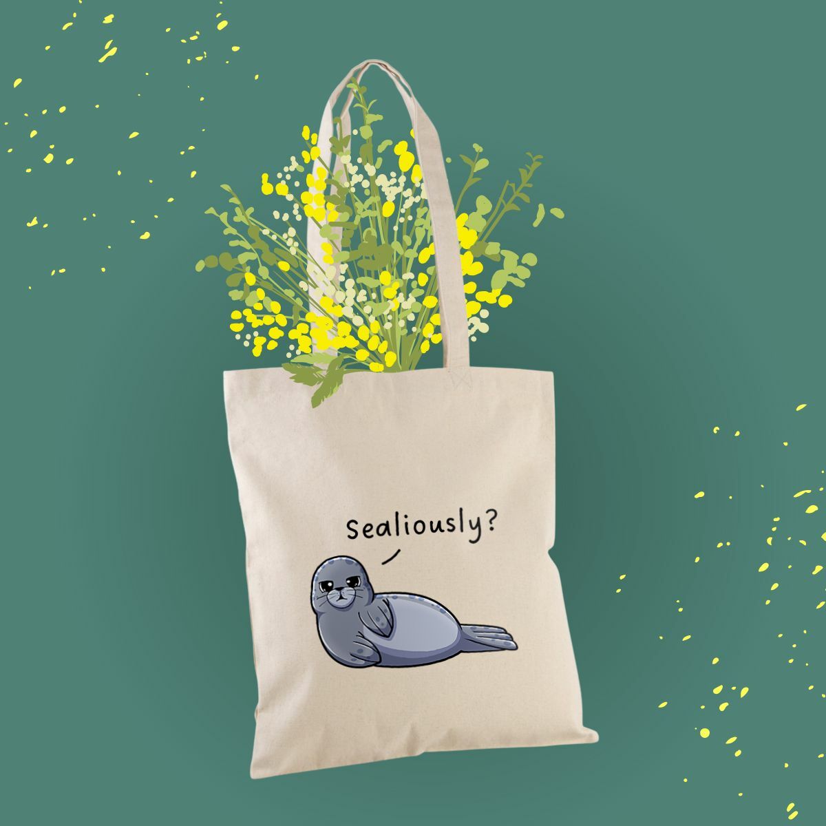 totebag coton phoque