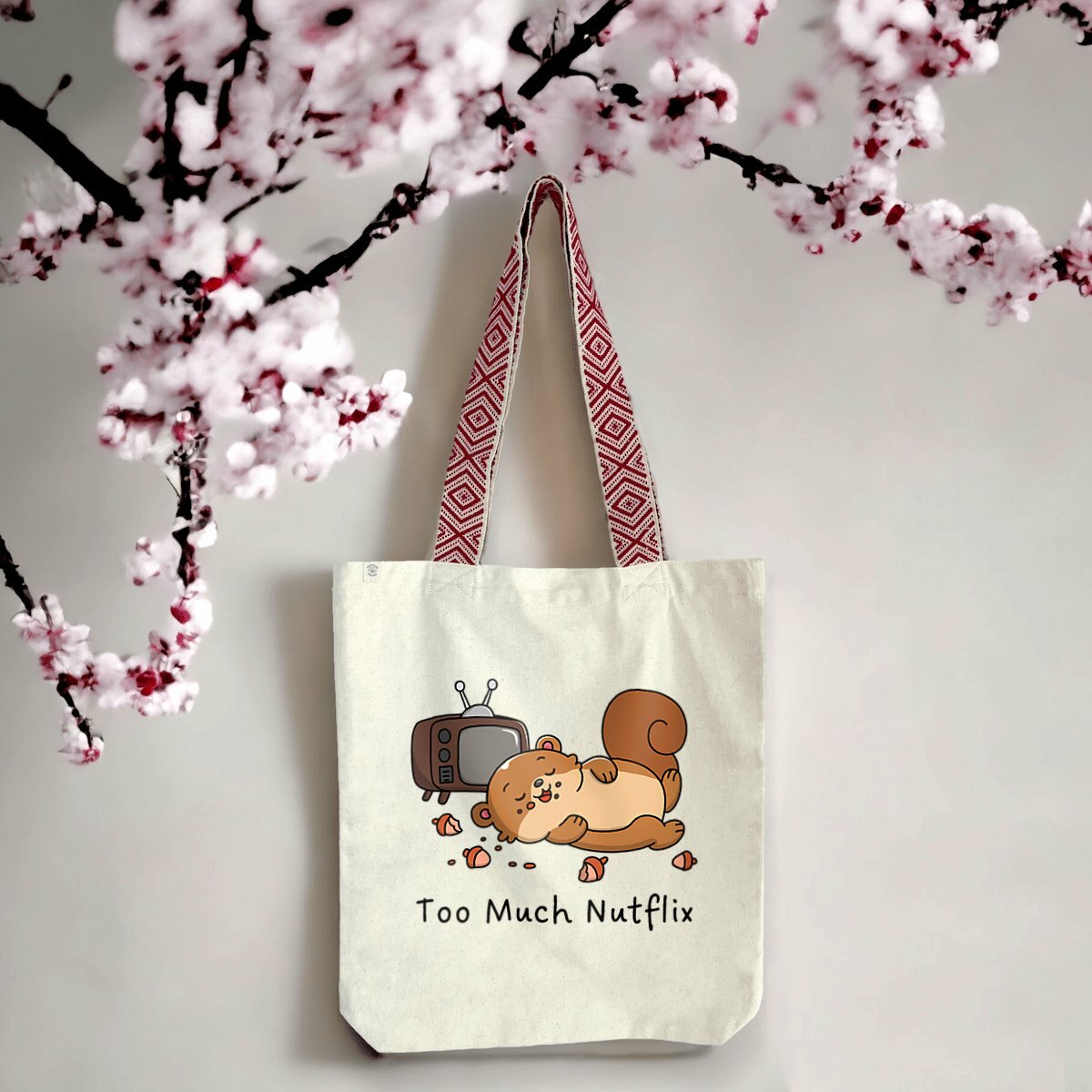 totebag éthnique écureuil