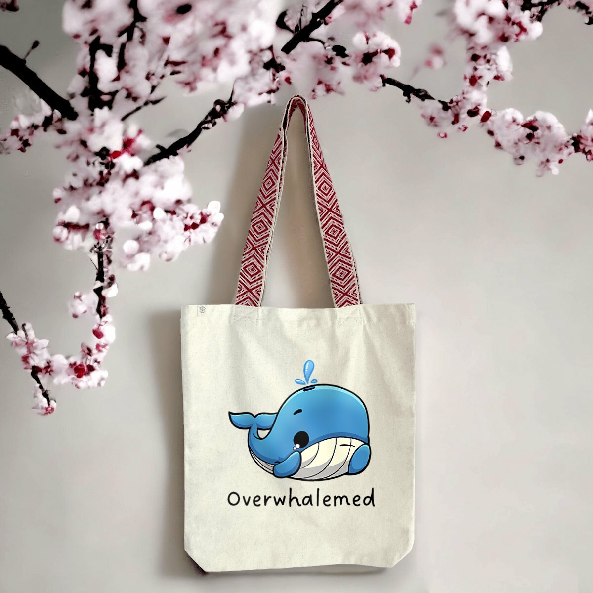 totebag éthnique baleine
