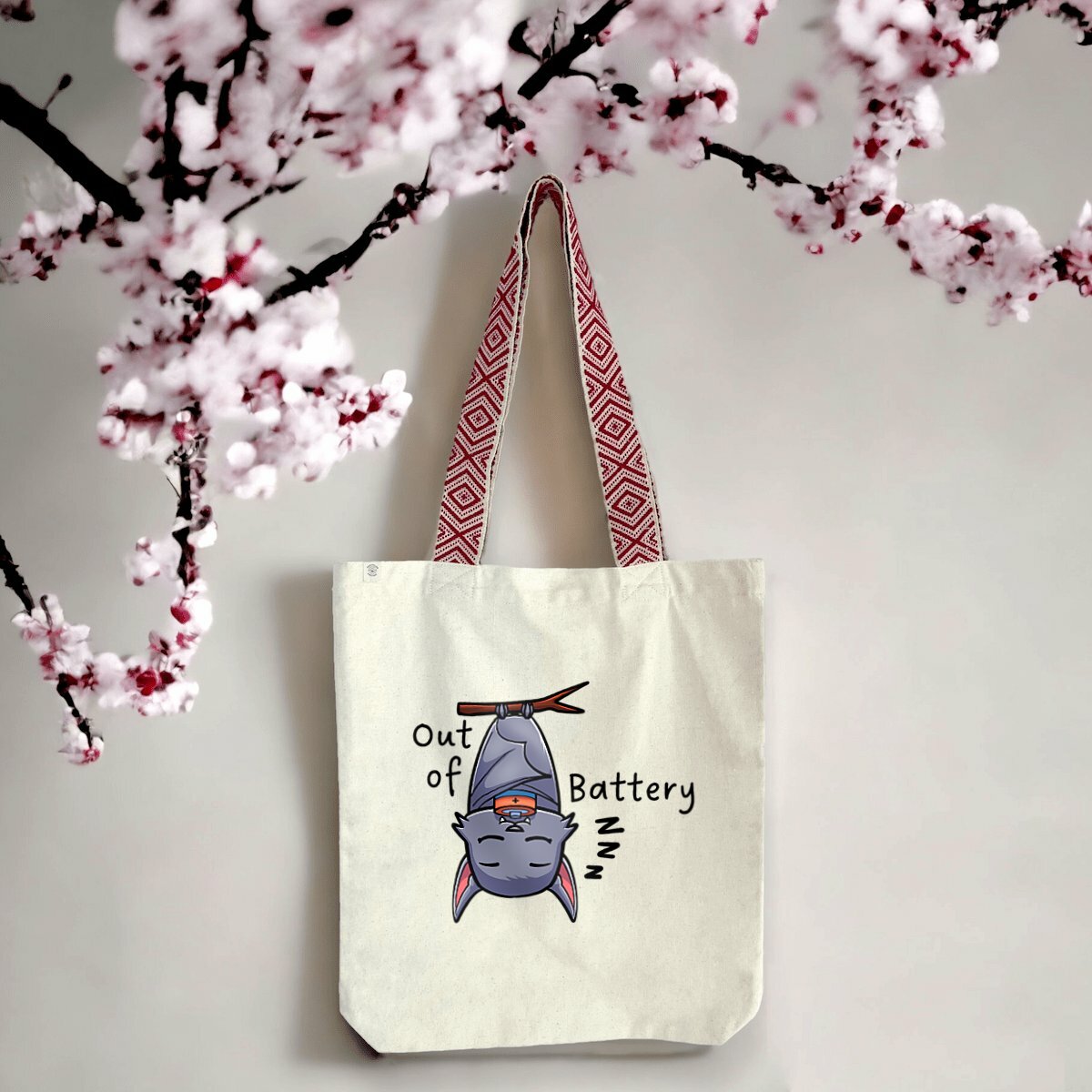 totebag éthnique chauve-souris