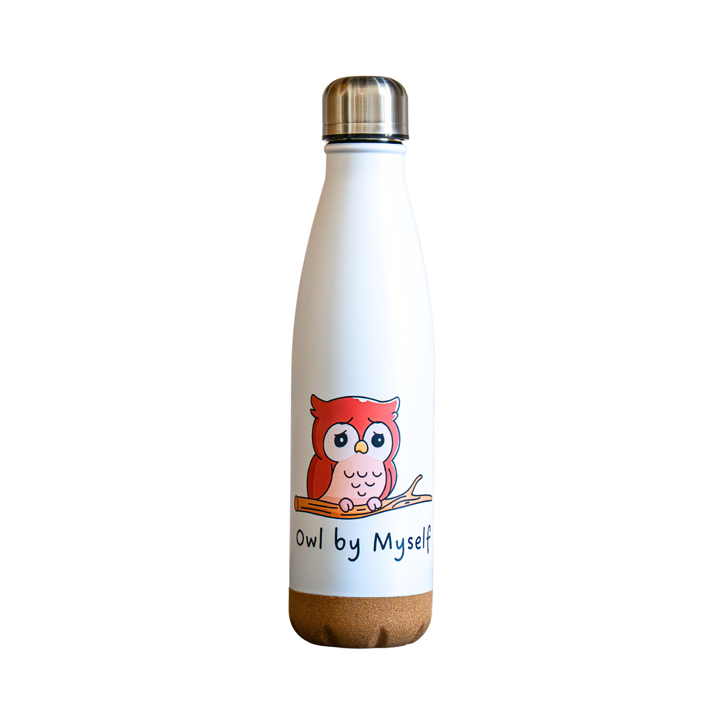 Gourde hibou 500 ml base en liège