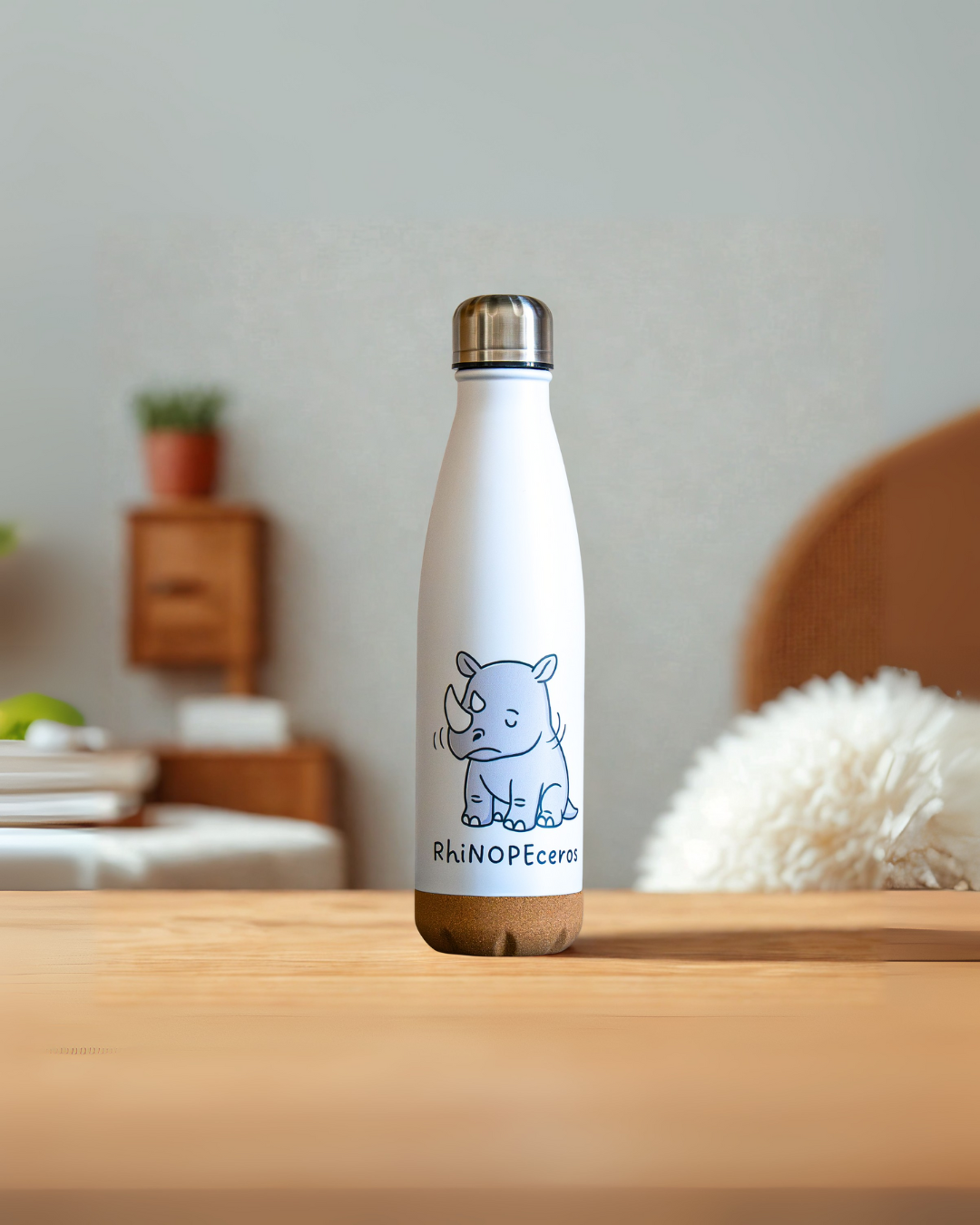 Gourde rhino 500 RhiNOPEceros ml base en liège