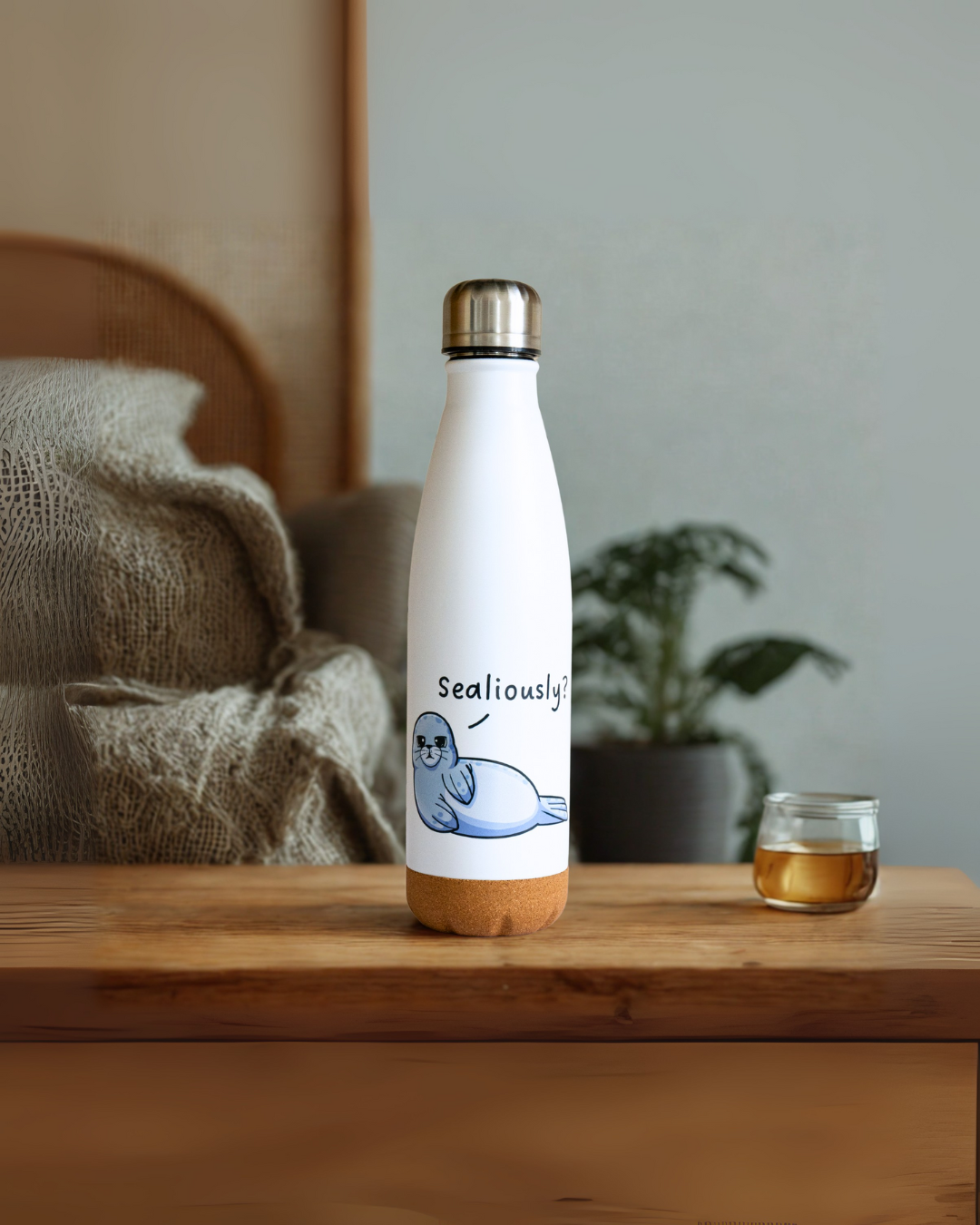 Gourde phoque 500 ml base en liège