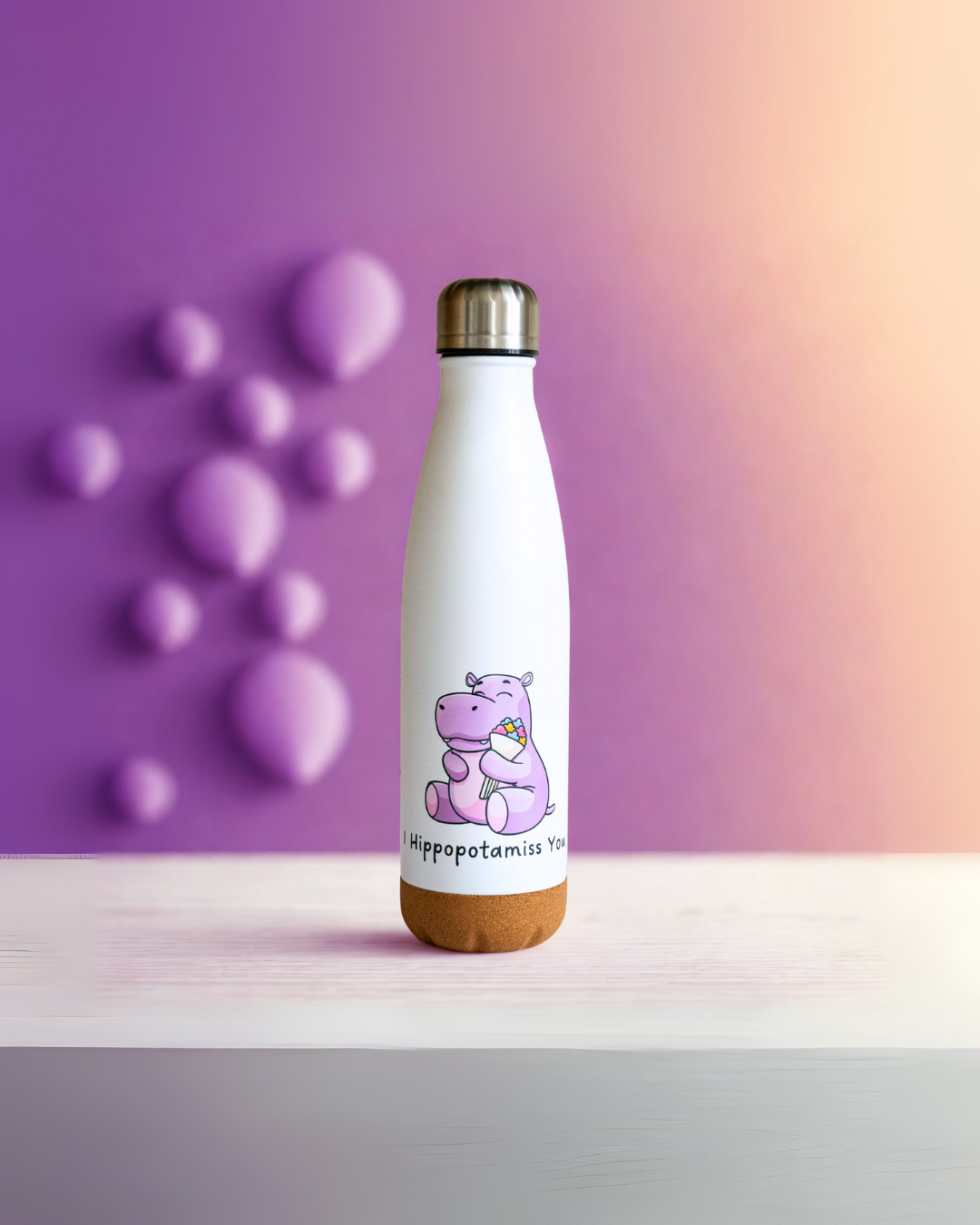 Gourde hippo 500 ml base en liège