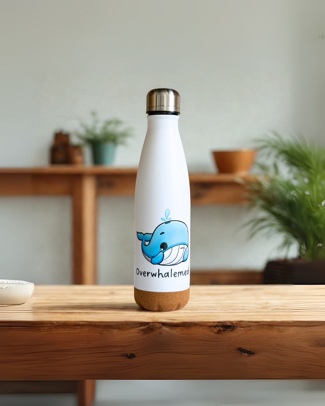 500 ml whale bottle with cork base