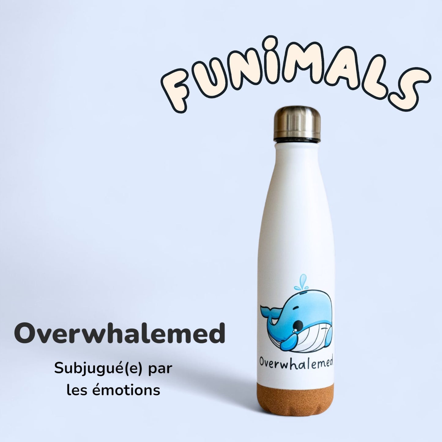 500 ml whale bottle with cork base