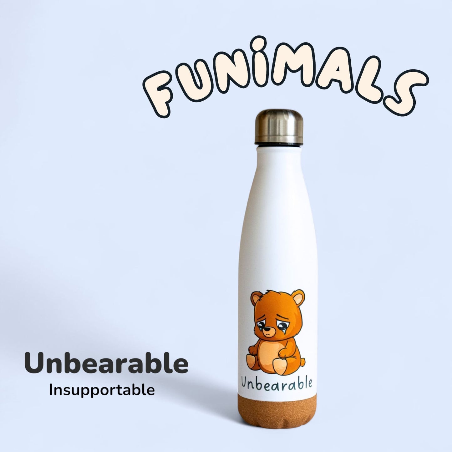 Gourde ours 500 ml base en liège