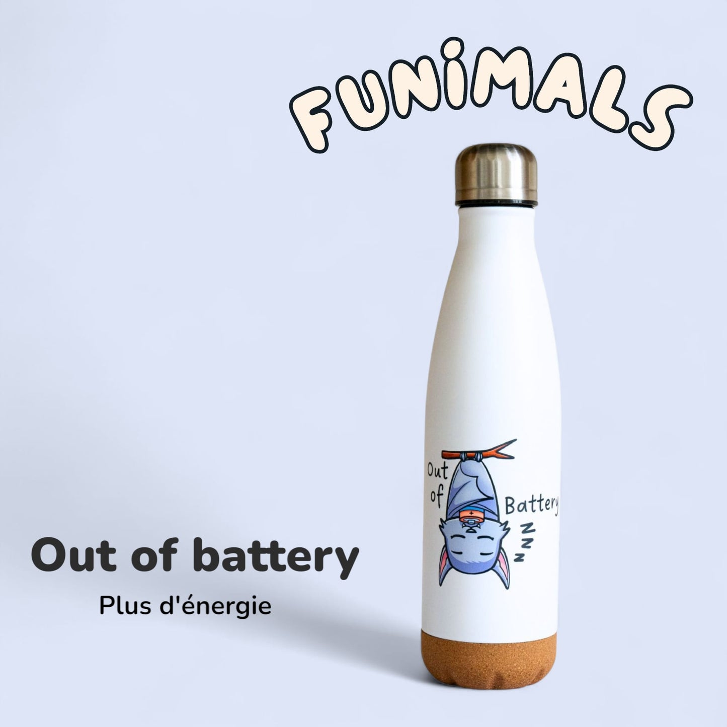 Gourde chauve-souris 500 ml base en liège (Copie)