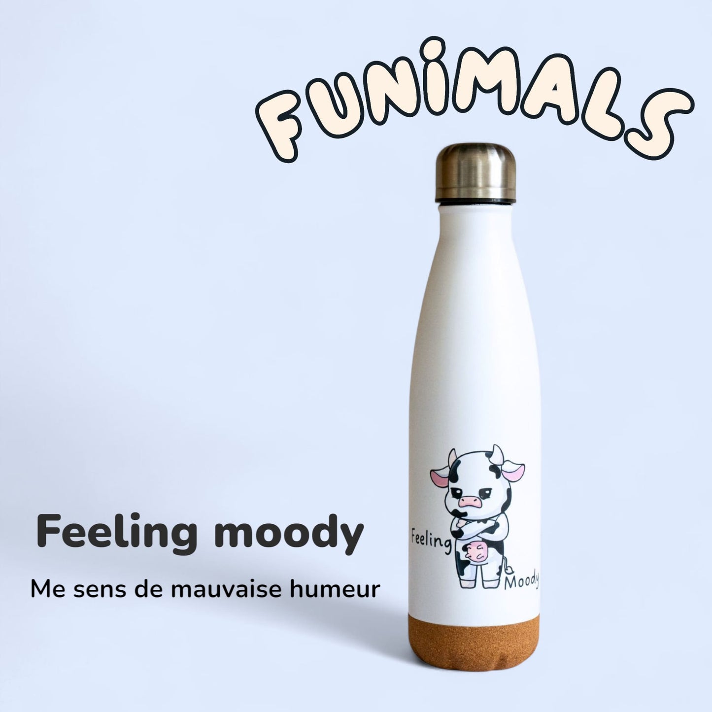 Gourde vache 500 ml base en liège