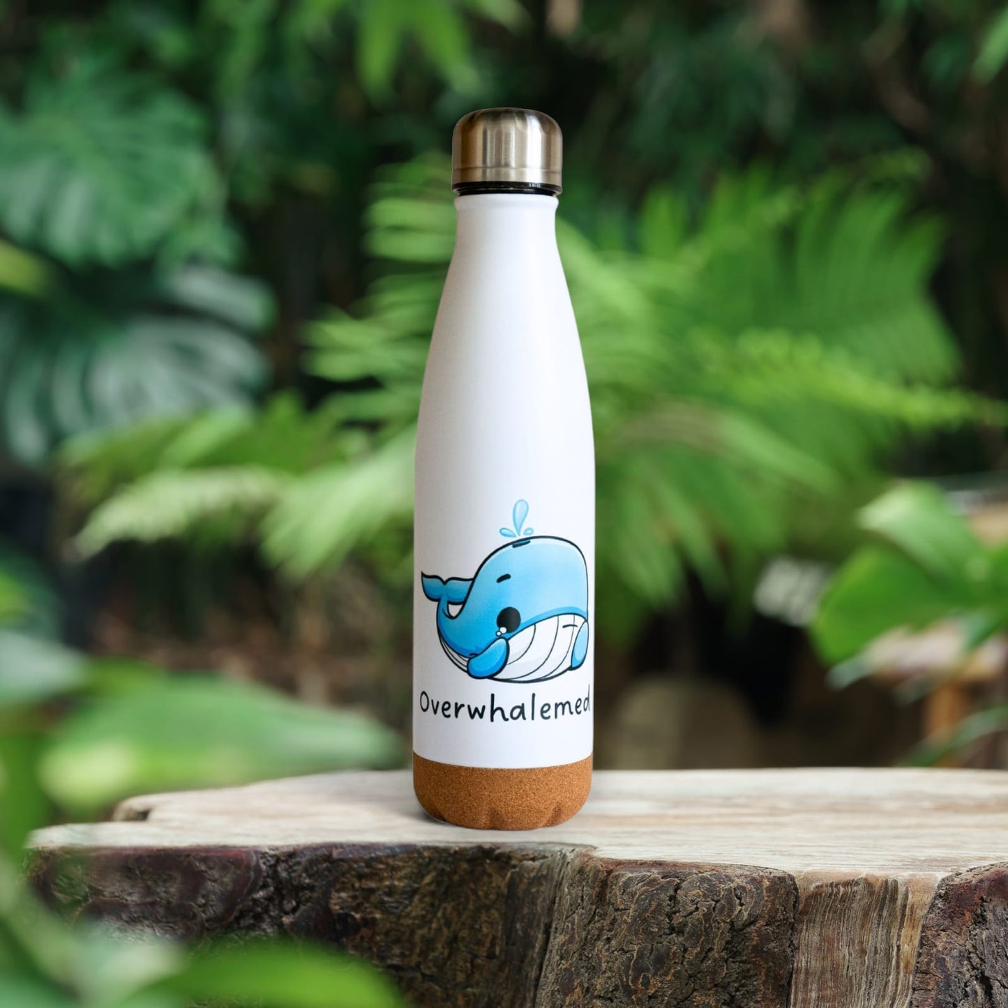 500 ml whale bottle with cork base