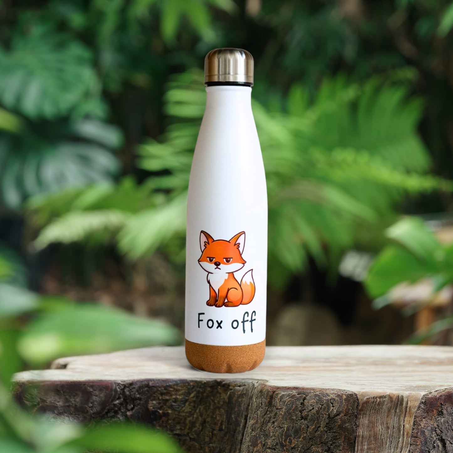 Gourde renard 500 ml base en liège