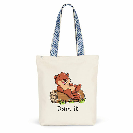 totebag éthnique castor