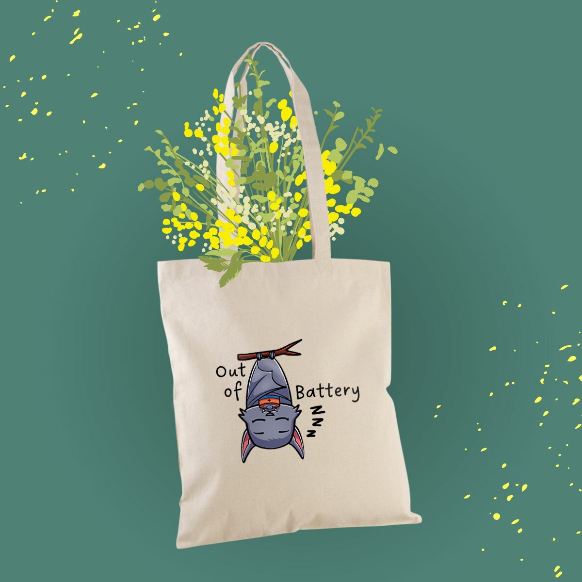 totebag coton chauve-souris