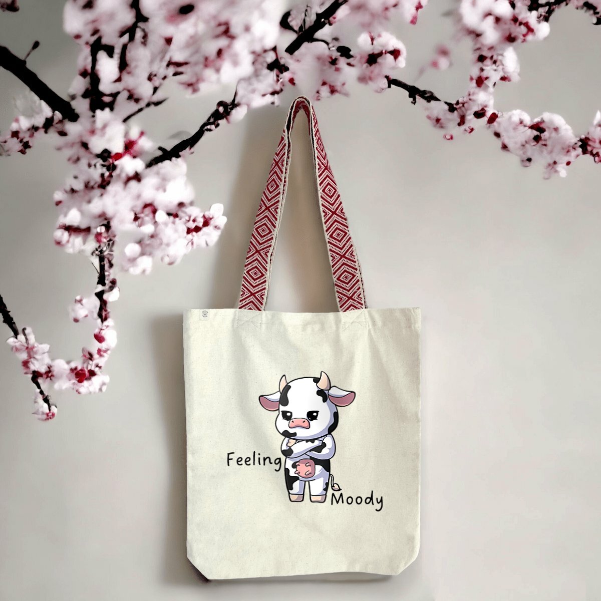 totebag éthnique vache