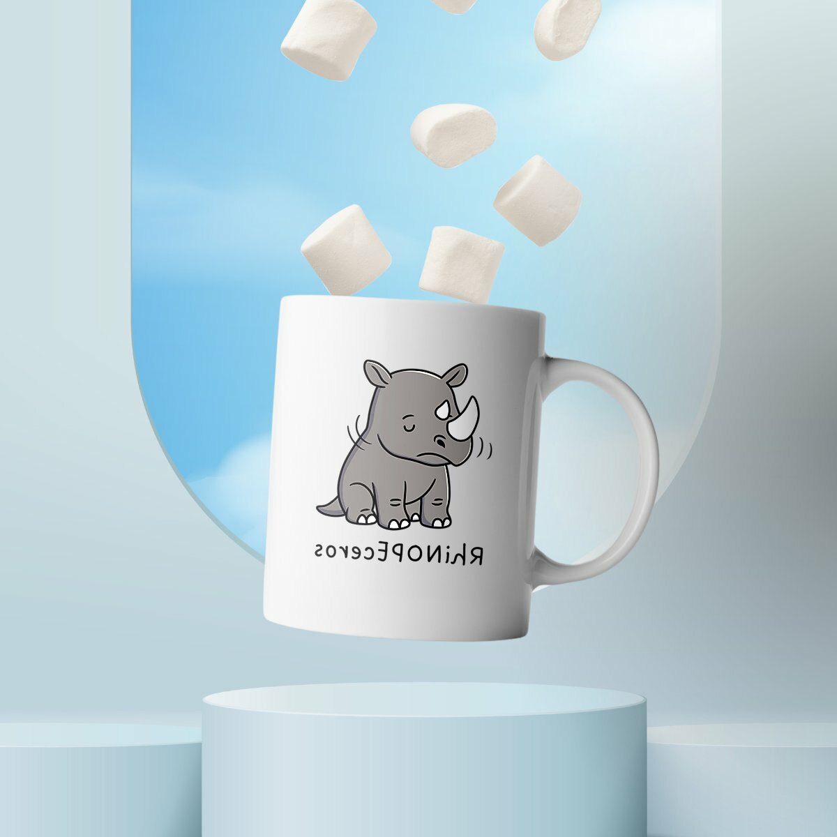 Mug céramique rhino
