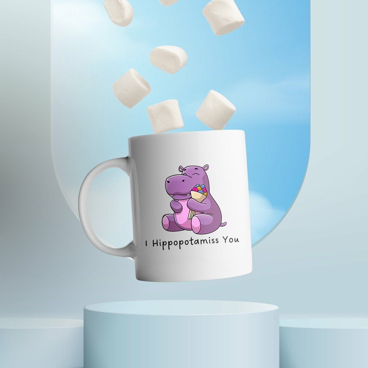 Mug céramique hippopotame